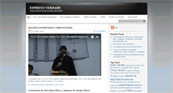 Desktop Screenshot of espiritoverdade.com.br